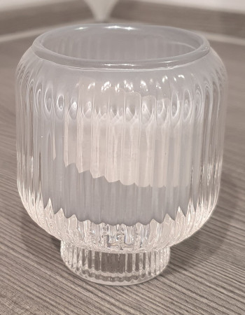 Teelichthalter / Kerzenständer aus Glas 
