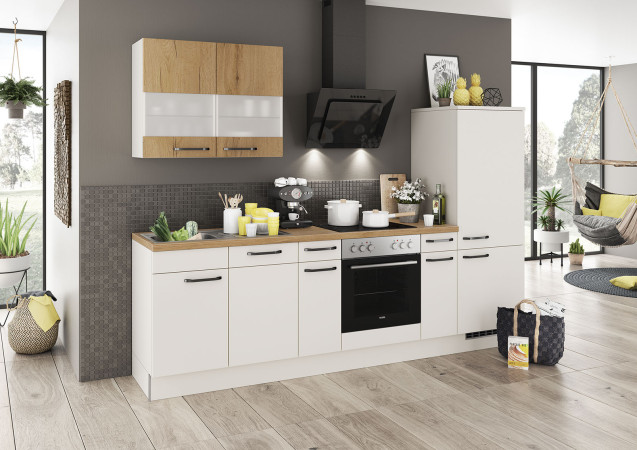 artego Küche Turin Trentino Magnolie Eiche Goldbraun