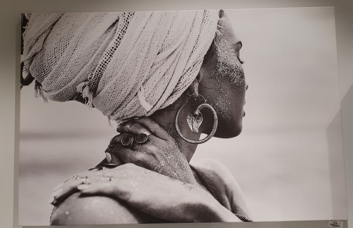 Leinwandbild "Frau mit Turban"