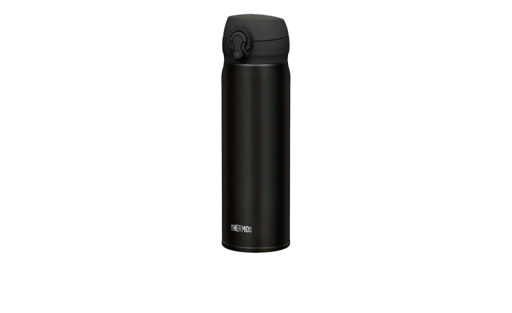 Thermos Isolier-Trinkflasche Ultralight 500 ml mit Flip-Top-Deckel auf weißem Hintergrund.