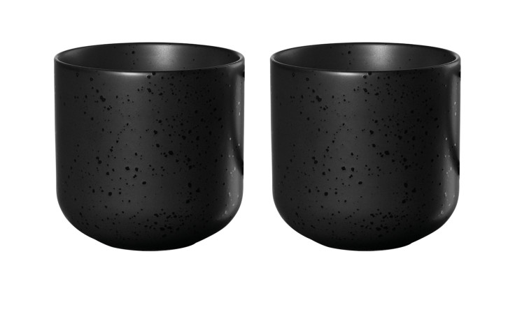 Das ASA Selection Teeschalen-Set Coppa Kuro 200 ml (2 tlg.) ist nebeneinander auf weißem Hintergrund abgebildet.