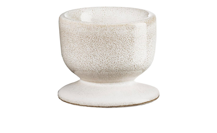 Eierbecher Saisons aus Steingut in der Farbe beige.