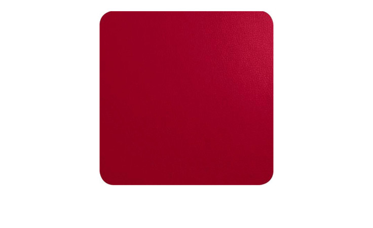 ASA Selection Untersetzer-Set Untersetzer, 10 cm, 4 tlg., Rot, eckig mit abgerundeten Ecken, auf weißem Hintergrund.