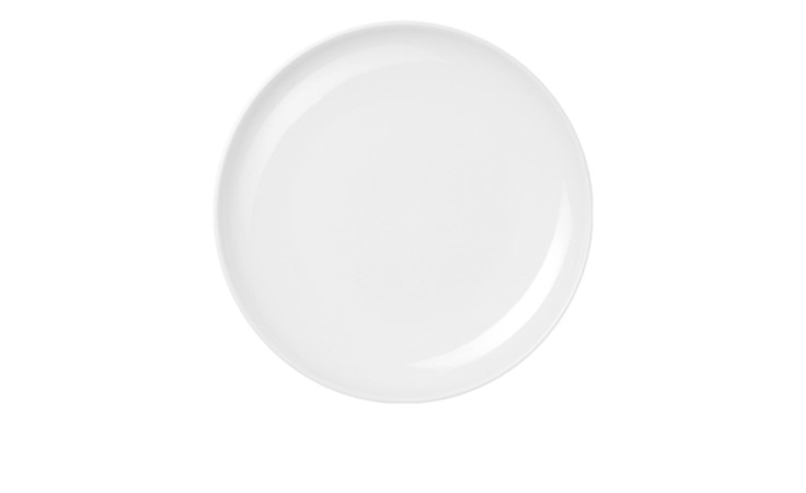Der ASA Selection Dessertteller Nesuto 21 cm ist ein schlichter, runder Porzellanteller auf weißem Grund.