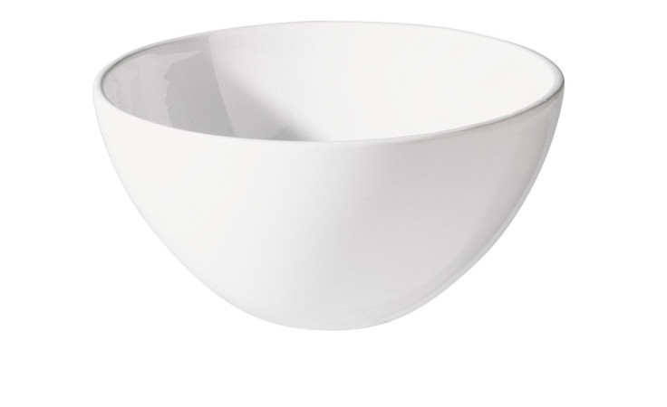 Die ASA Selection Schüssel Grande 13 cm in Weiß Steingut auf weißem Grund.