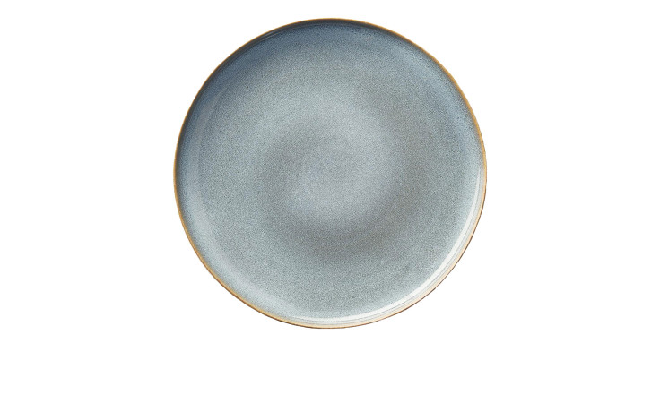 Der ASA Selection Platzteller Saisons ist ein runder grauer 31 cm Teller mit einem dünnen braunen Rand, von oben gesehen.