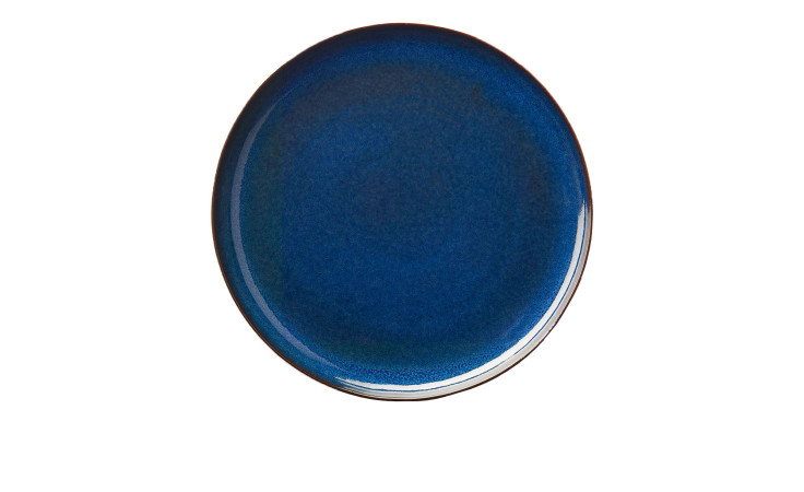Der Platzteller Saisons 31 cm von ASA Selection ist ein runder, dunkelblauer Teller mit einer leicht glänzenden Oberfläche.