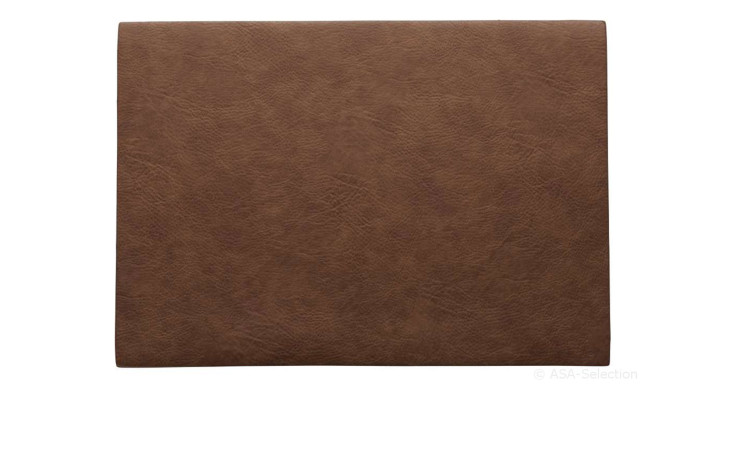 ASA Selection Tischset 33 x 46 cm, rechteckig, Leder, auf weißem Hintergrund.