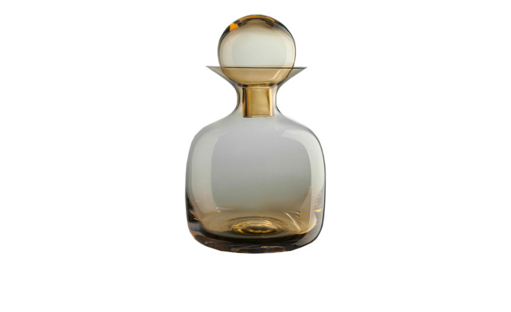 Die ASA Selection Karaffe Colored 1,5 l, Klarglas, 18 cm, runder Verschluss, abgebildet auf weißem Hintergrund.