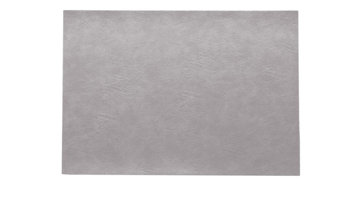 ASA Selection Tischset 33 x 46 cm, grau, rechteckig, robustes Kunststoff auf weißem Hintergrund.