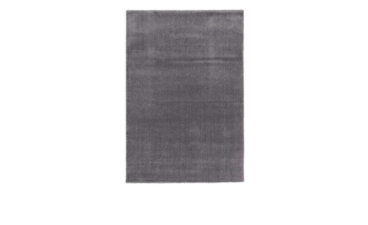 Der Astra Teppich Savona 80 x 150 cm ist ein silberfarbener Polypropylen-Teppich mit einem schlichten, einfarbigen Design.