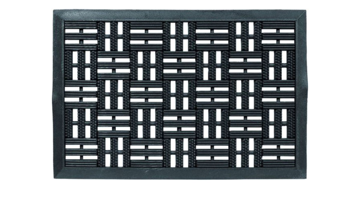 Astra Fußmatte Dynamic 40 x 60 cm mit Gittermuster, erhöhtem Rand, und wird für eine einfache Verwendung montiert.
