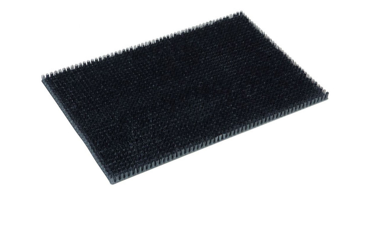 Die Astra Fußmatte Season 40 x 60 cm liegt rechteckig in Schwarz auf weißem Hintergrund.
