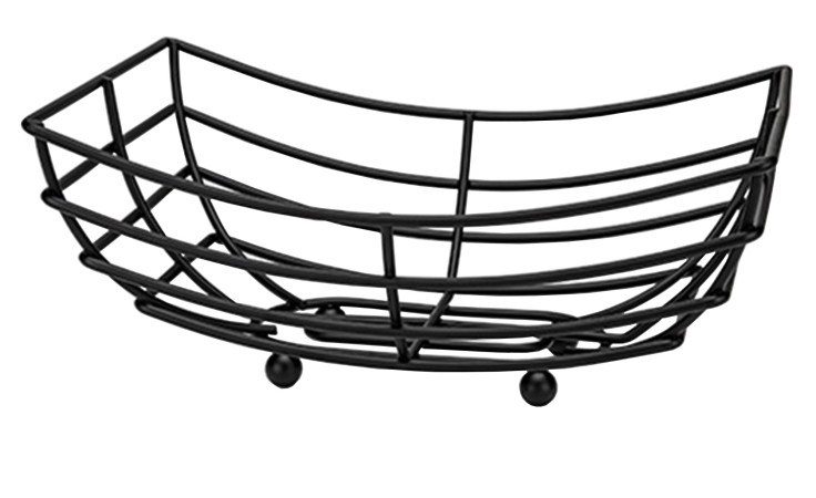 Brot-/Obstkorb LifeStyle von Justinus Bestecke - offenes, rechteckiges Design mit drei runden Füßen für Ihr Zuhause.