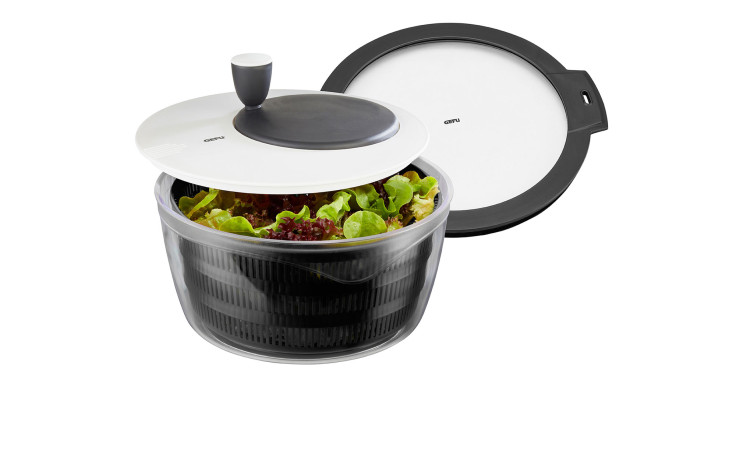 Salatschleuder Rotare in schwarz.