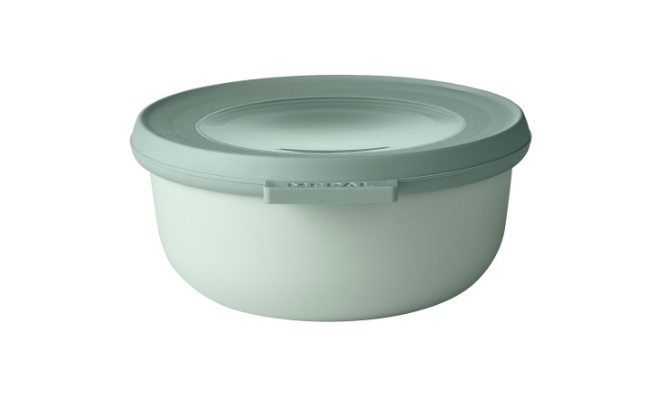 Die Mepal Multischüssel Cirqula 350 ml: grün, mit rundem, transparentem Deckel - perfekt für Deko oder Lebensmittel.