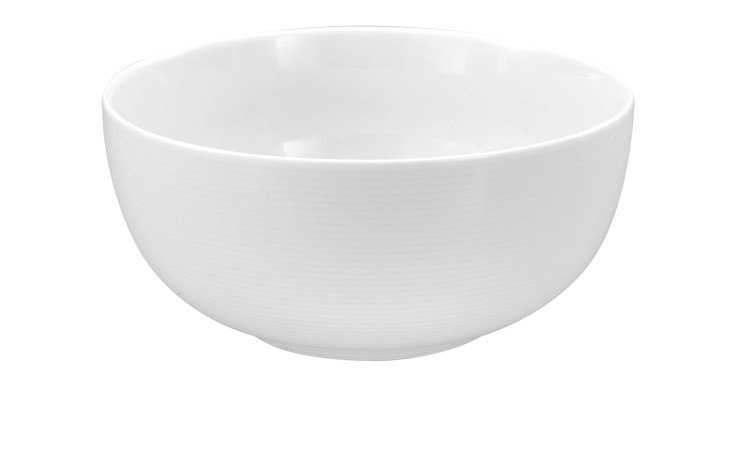 Die Creatable Buddha Bowl Session 16 cm ist eine schlichte weiße Porzellanschale auf weißem Grund.