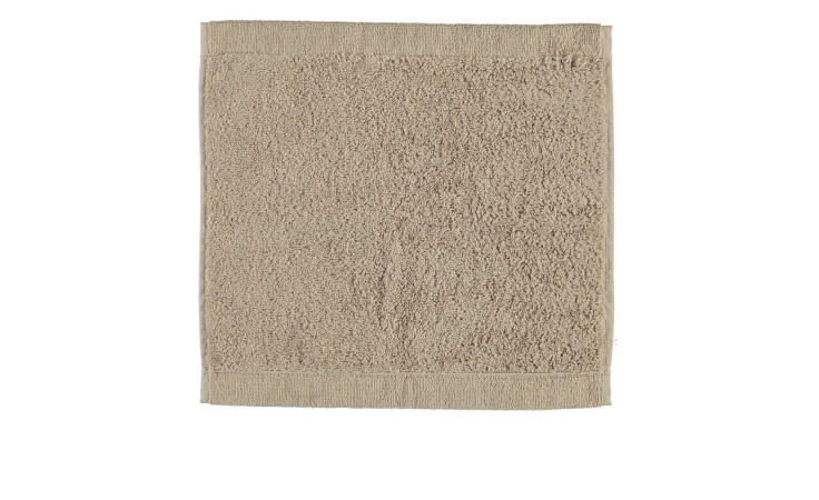 Ein mauvefarbenes, rechteckiges Seiftuch Lifestyle 30 x 30 cm von Cawö liegt flach auf einem weißen Hintergrund.