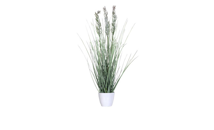 Gras 70 cm aus Kunststoff in grün mit Applikationen.