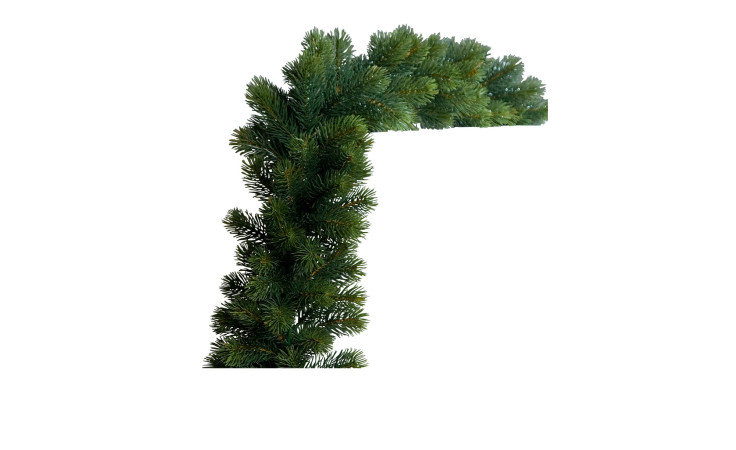 Edeltannengirlande 160 cm aus Kunststoff in grün.