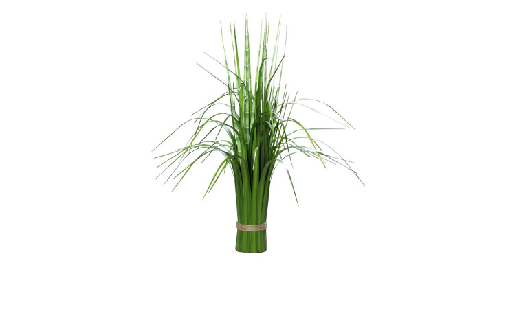 California-Beach-Stehgras 58 cm aus Kunststoff in grün mit einem braunen Band zugebunden.