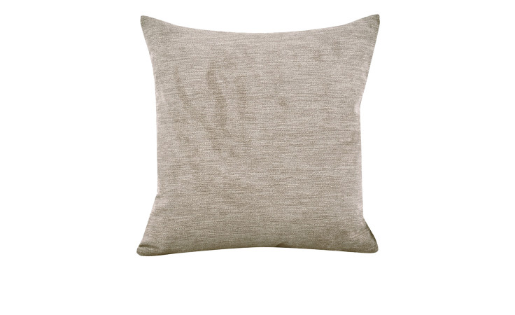 Eine hellgraue rechteckige Kissenhülle Angel 60 x 60 cm aus Synthetikfaser, abgebildet auf weißem Hintergrund.