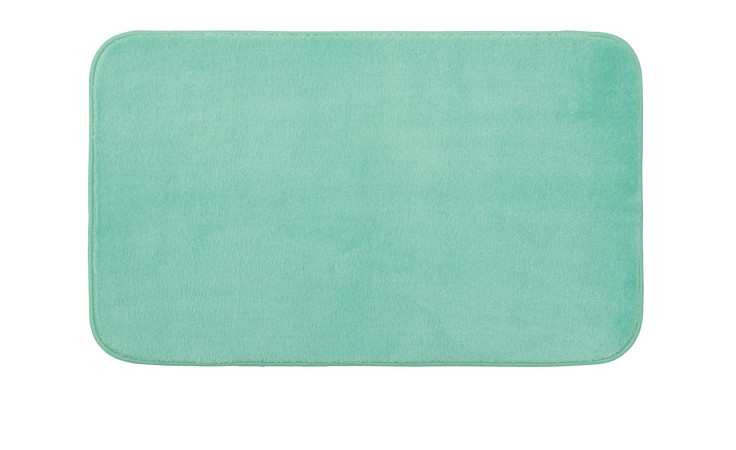 Der Gözze Badteppich Rio Premium, 50x70 cm, mint-grün Synthetikfaser, rechteckig mit abgerundeten Ecken.