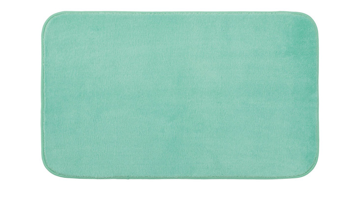 Gözze Badteppich Rio Premium 60x100 cm, mint-grün, rechteckig, Synthetikfaser mit abgerundeten Ecken.