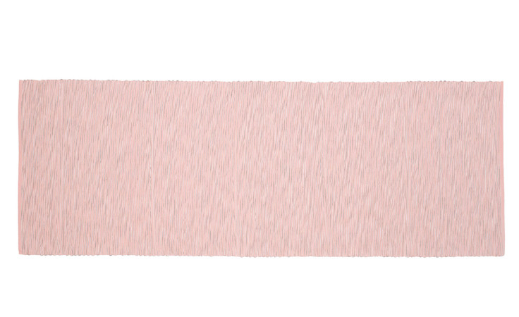 Der Ambiente Trendlife Tischläufer Meran 50 x 140 cm in Altrosa liegt flach auf einem weißen Untergrund.