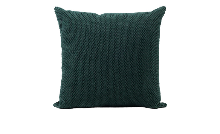 Ambiente Trendlife Kissenhülle Sven 50 x 50 cm in dunkelgrün, strukturierte Synthetikfaser, abgebildet auf weißem Hintergrund.