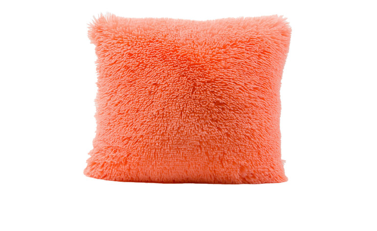 Kissen Crazy 60 x 60 cm von Ambiente Trendlife aus Synthetikfaser in Apricot Orange auf weißem Hintergrund.