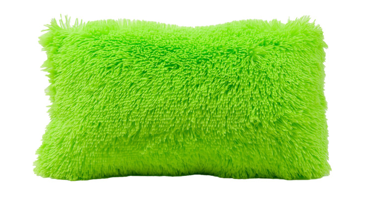 Ambiente Trendlife Kissen Crazy 30x50 cm, Limone Grün, Synthetikfaser, flauschig, isoliert auf weiß.