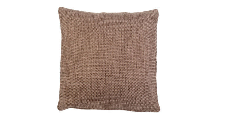 Kissenhülle Dallas 50x50 cm von Ambiente Trendlife, braun strukturiert, aus Synthetikfaser auf weißem Hintergrund.