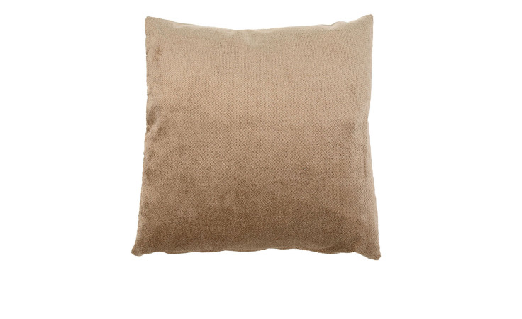 Ambiente Trendlife Kissenhülle Muri 60x60 cm in Taupe, aus weicher Synthetikfaser, vor weißem Hintergrund.