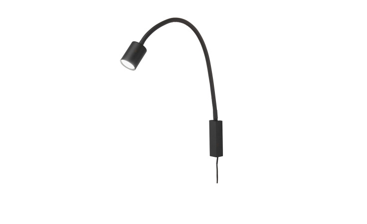 Bettleuchte Justi in schwarz.