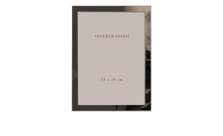 Intertrading Metallrahmen Colorado 13 x 18 cm, rechteckig aus Metall und Glas, mit bedrucktem Platzhalterpapier.