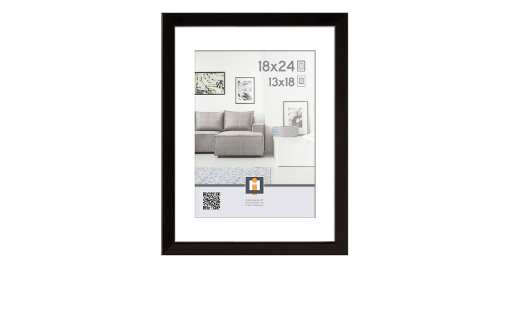 Intertrading Kunststoffrahmen Madrid 18x24 cm, Beispielfoto enthalten; auch im Format 13x18 Zoll abgebildet.