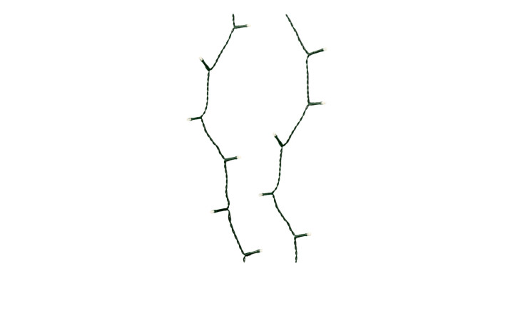 LED-Lichterkette 10 m in grün.