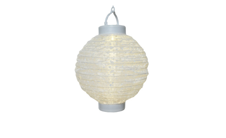 Solar-Laterne 20 x 23 cm  in weiß.