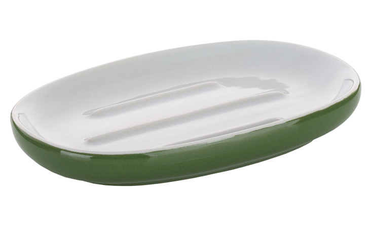 Seifenschale Isabella in grün und weiß