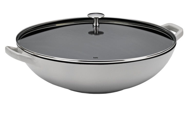 Wok Calido 4 l mit Glasdeckel