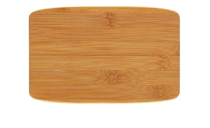 Schneidebrett Katana 15 x 1,2 x 23 cm, rechteckig mit abgerundeten Ecken, auf weißem Hintergrund.