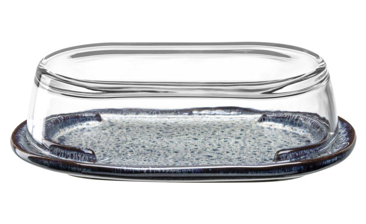 Butterdose Matera in grau