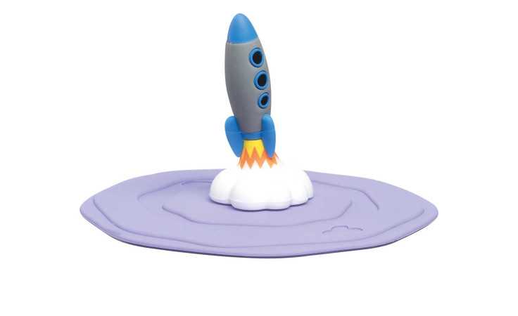 Deckel mit einer Rakete