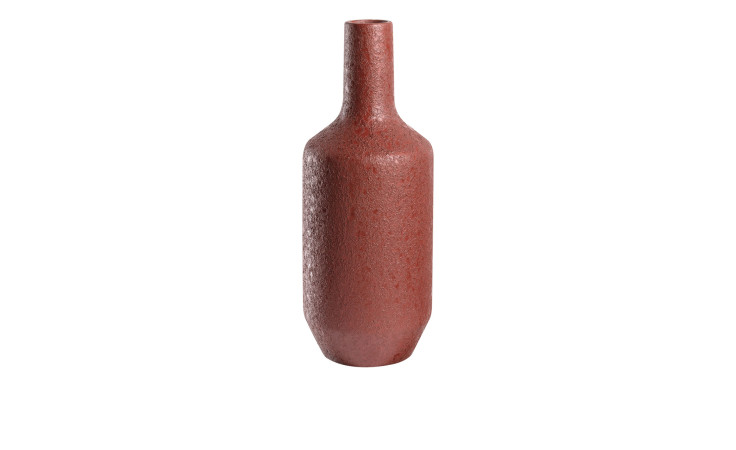 Vase Autentico 39 cm aus rotem Keramik.