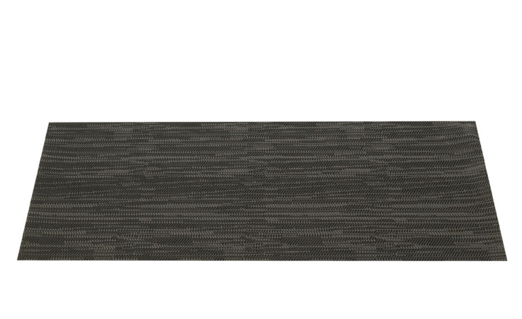 Das Leonardo Platzset Cucina 48x35cm ist eine rechteckige Matte aus grauem Kunststoff mit strukturierter Oberfläche auf weißem Hintergrund.