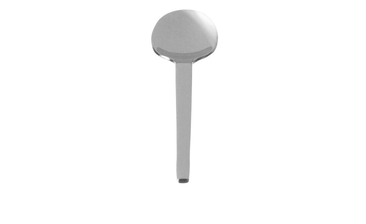 Der Leonardo Latte-Macchiatolöffel 20 cm ist ein silberfarbener Edelstahllöffel mit abgerundeter Schale und geradem Griff.