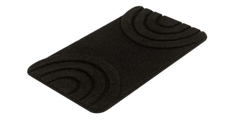 Badteppich Bow 70 x 120 cm in schwarz