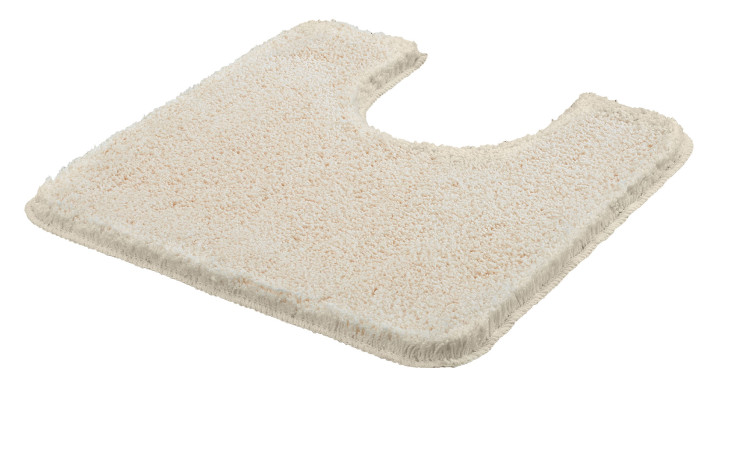 WC-Vorleger Meusch von Kleine Wolke, beige, 50x50 cm, Synthetikfaser, U-Ausschnitt, rechteckig.