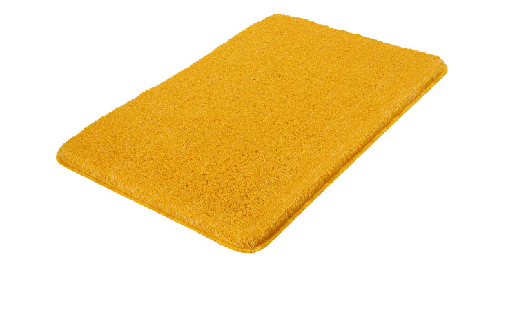 Badteppich Relax in der Farbe Goldgelb mit der Größe von 70 x 120 cm.
